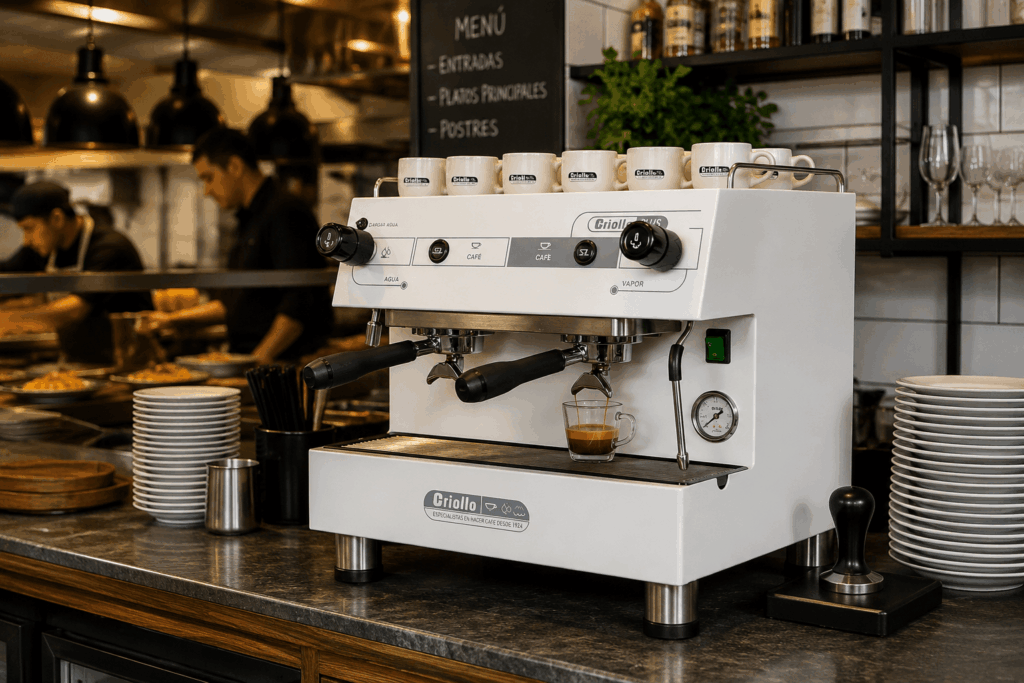 Cafetera profesional Lainex en restaurante